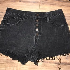 Black Hollister Denim Shorts